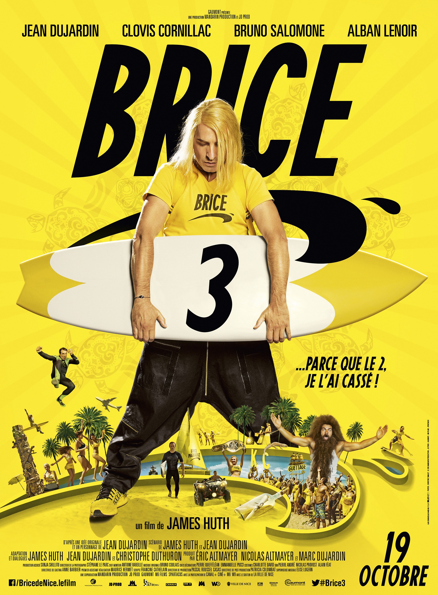 Mega Sized Movie Poster Image for Brice de Nice 3 (#2 of 2)