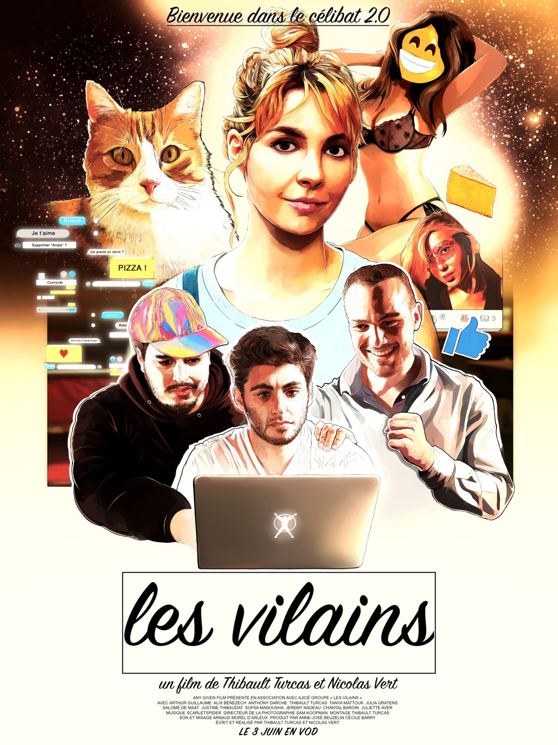 Extra Large Movie Poster Image for Les Vilains 