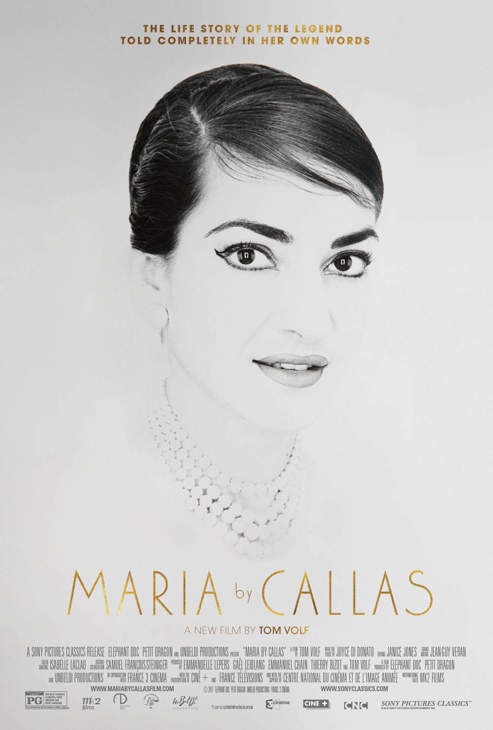 Extra Large Movie Poster Image for Maria by Callas (#2 of 2)