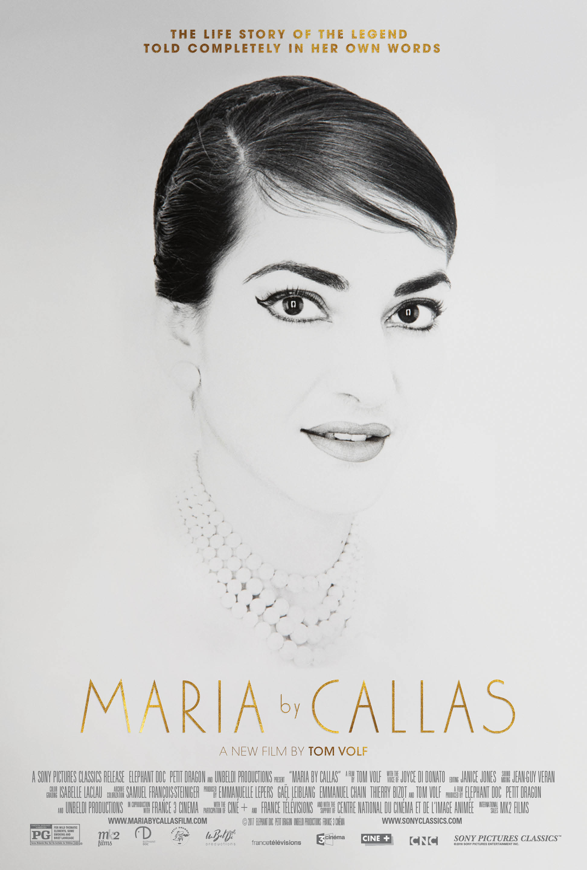 Mega Sized Movie Poster Image for Maria by Callas (#2 of 2)