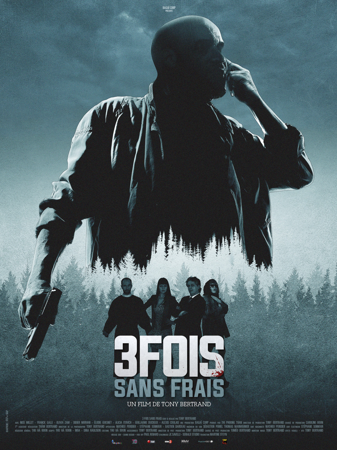 Extra Large Movie Poster Image for 3 Fois Sans Frais 