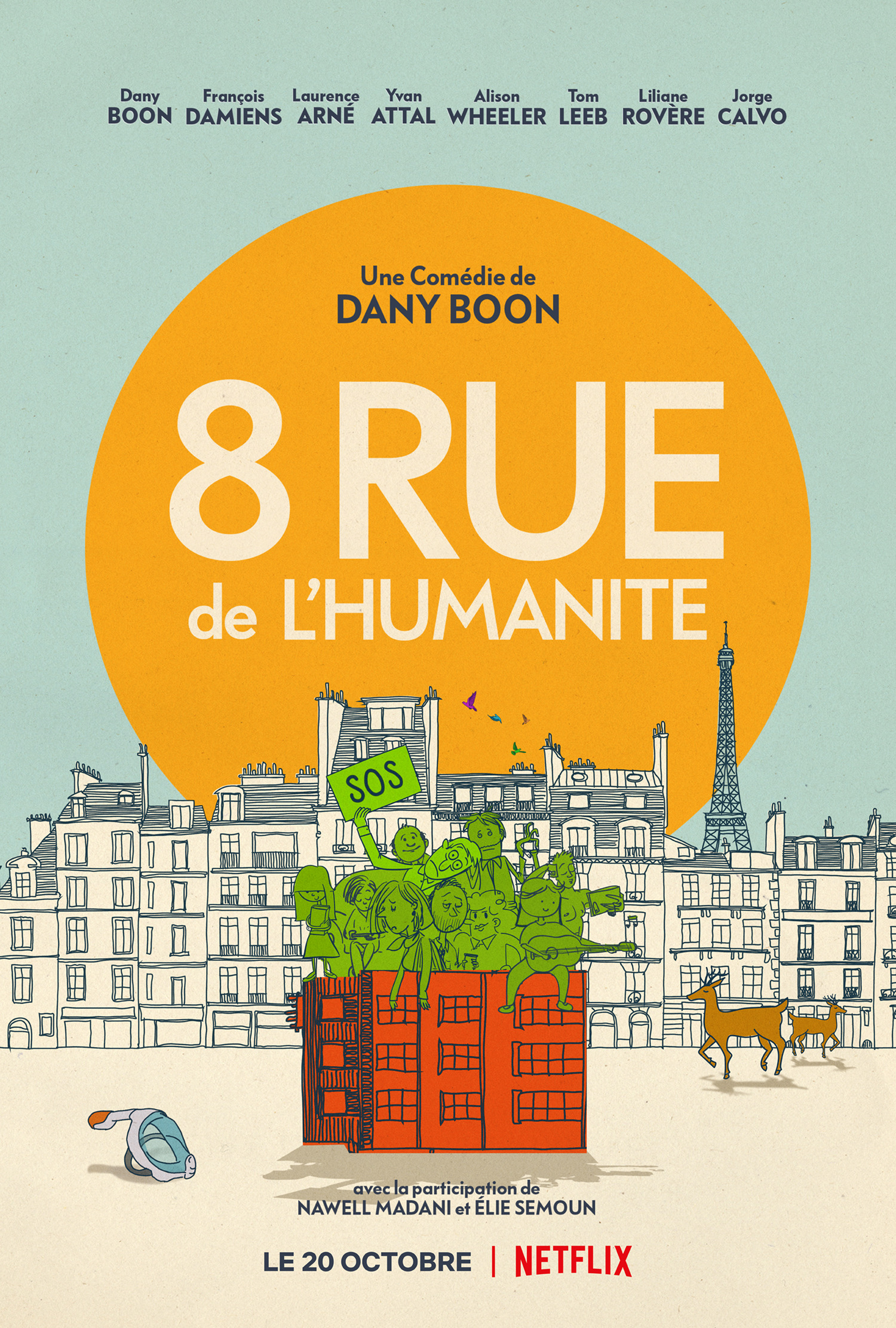 Mega Sized Movie Poster Image for Huit Rue de l'Humanite 