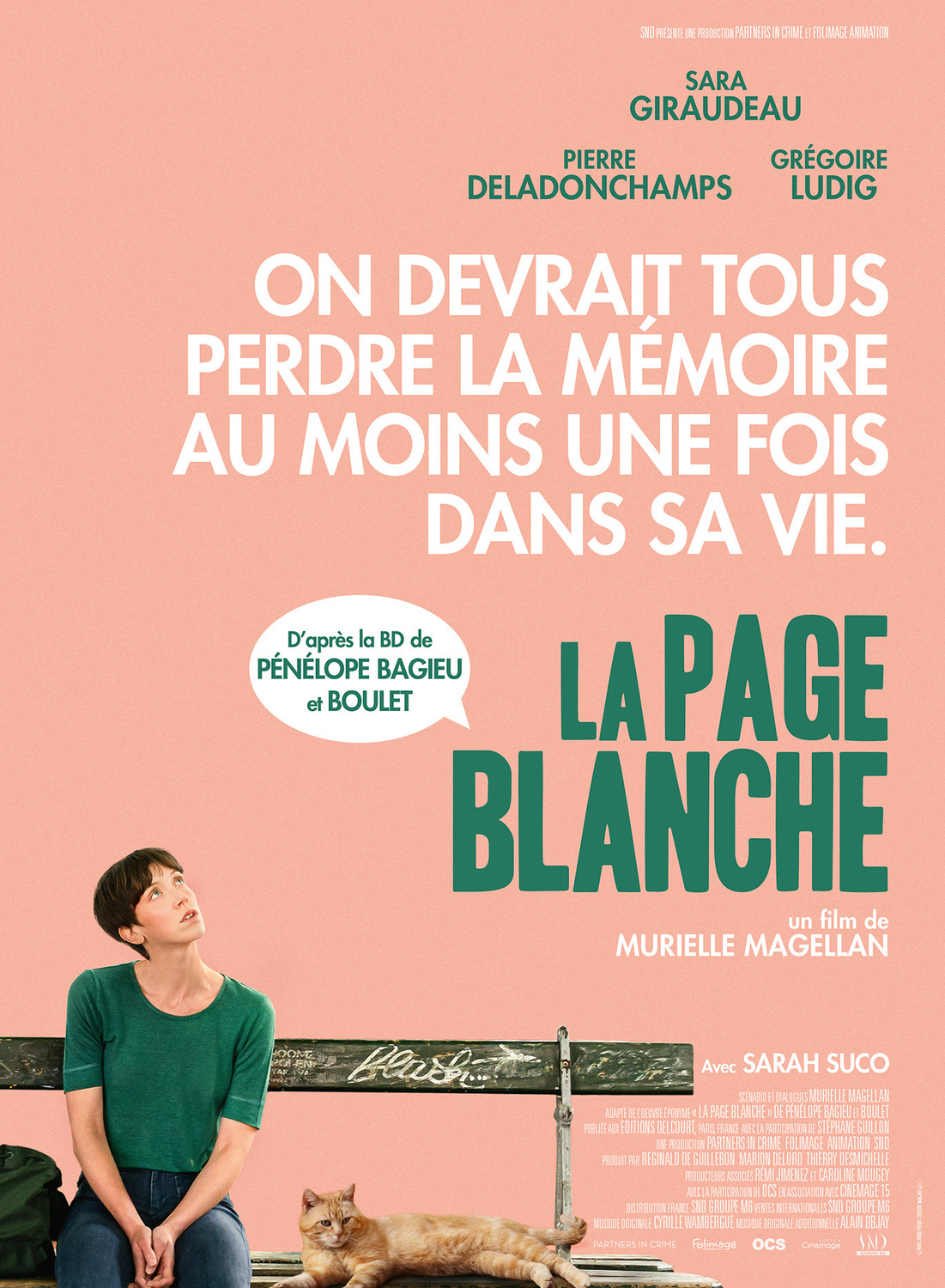 Extra Large Movie Poster Image for La page blanche 