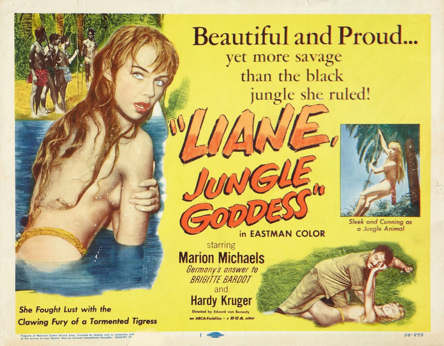 Extra Large Movie Poster Image for Liane, das Mädchen aus dem Urwald (#2 of 4)