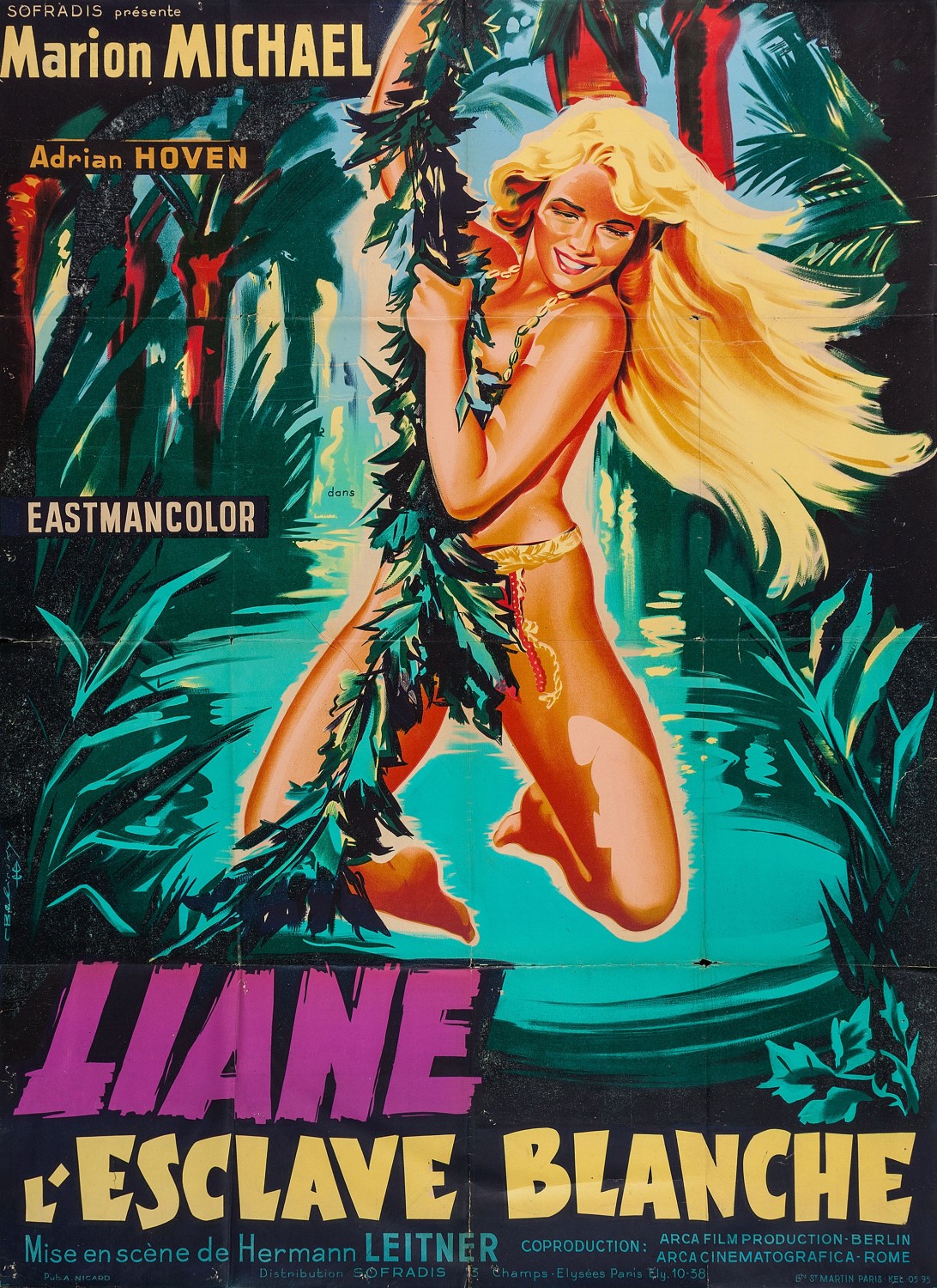 Extra Large Movie Poster Image for Liane, das Mädchen aus dem Urwald (#3 of 4)