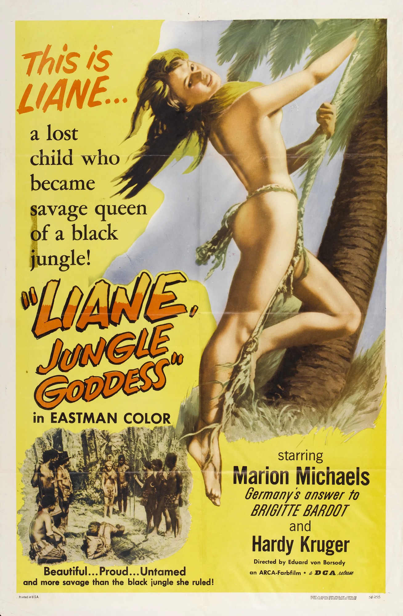 Mega Sized Movie Poster Image for Liane, das Mädchen aus dem Urwald (#1 of 4)