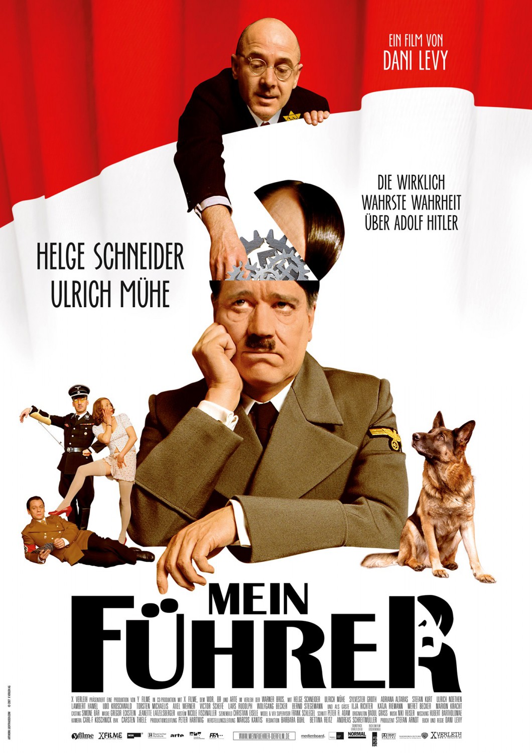 Extra Large Movie Poster Image for Mein Führer - Die wirklich wahrste Wahrheit über Adolf Hitler 