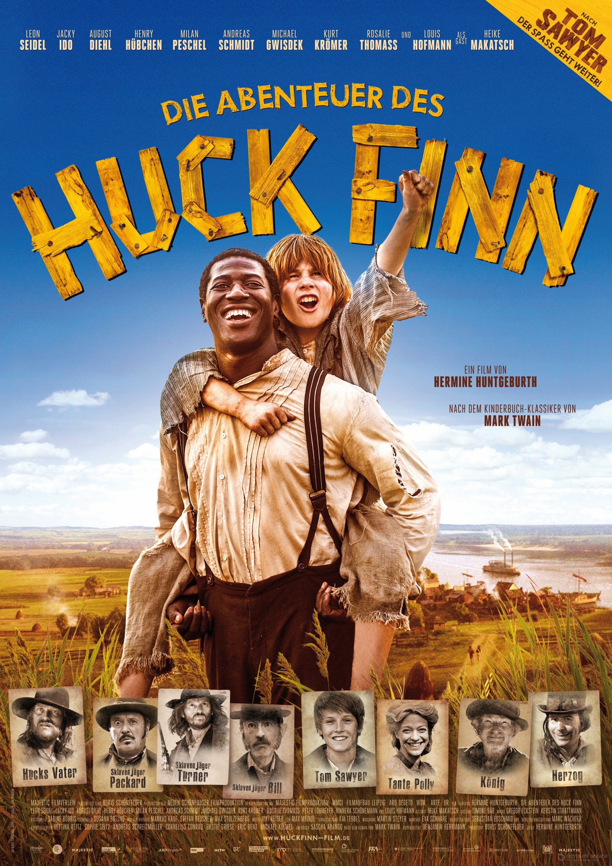 Mega Sized Movie Poster Image for Die Abenteuer des Huck Finn 