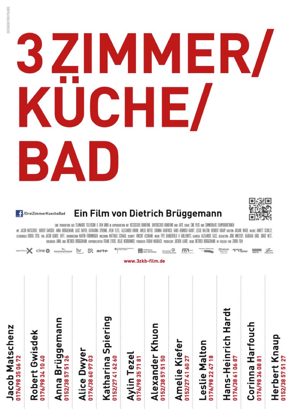 Extra Large Movie Poster Image for 3 Zimmer/Küche/Bad 