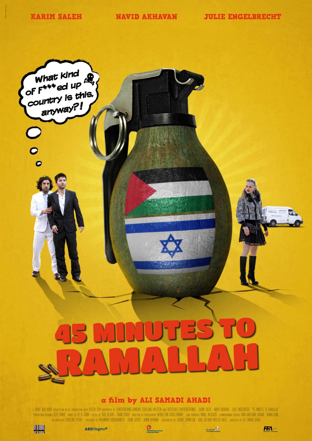 Extra Large Movie Poster Image for 45 Minutes to Ramallah 
