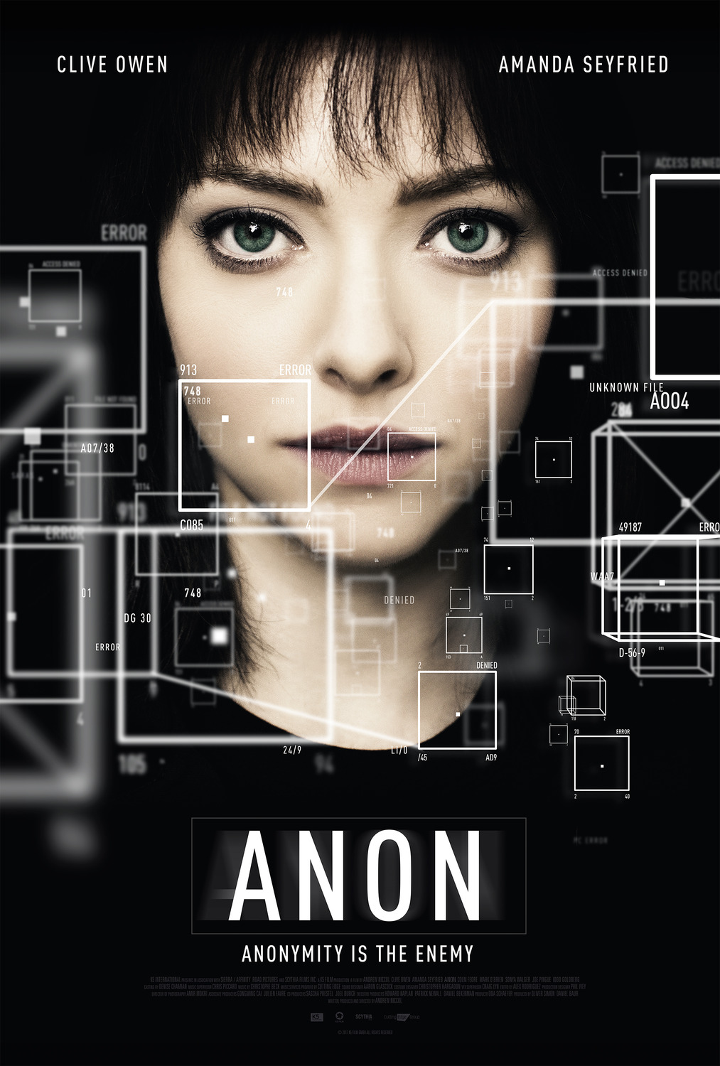 Extra Large Movie Poster Image for Anon (#1 of 4)