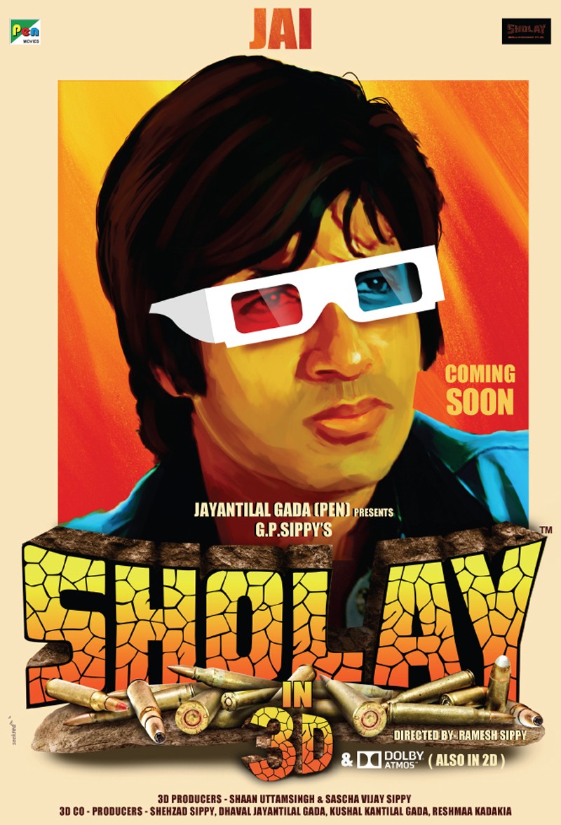 Extra Large Movie Poster Image for Sholay (#4 of 9)