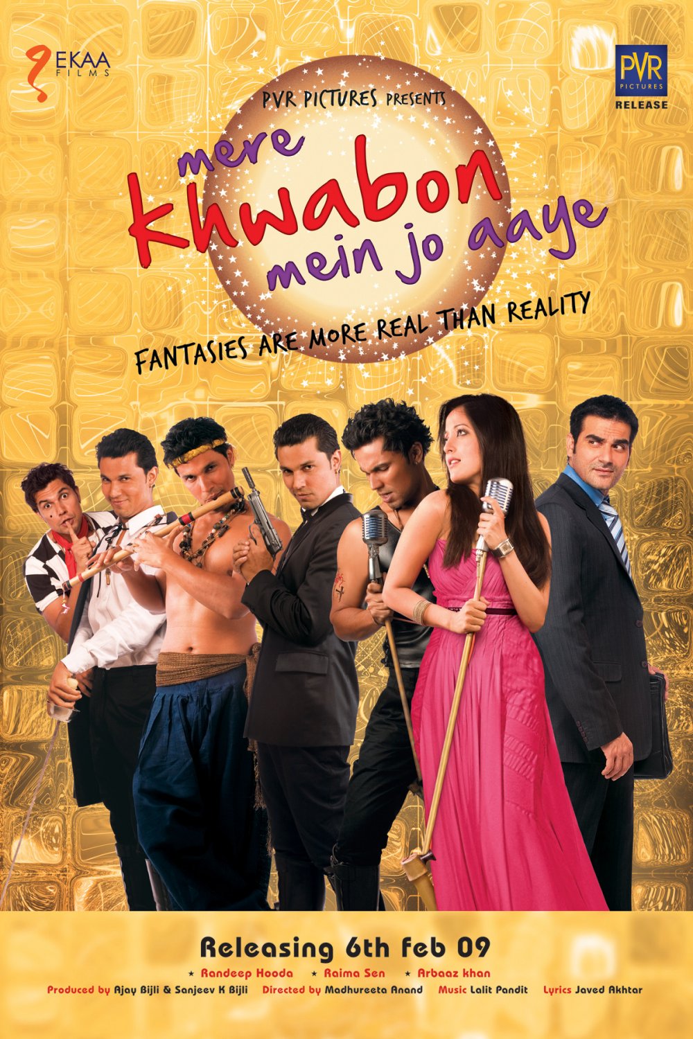 Extra Large Movie Poster Image for Mere Khwabon Mein Jo Aaye (#1 of 3)