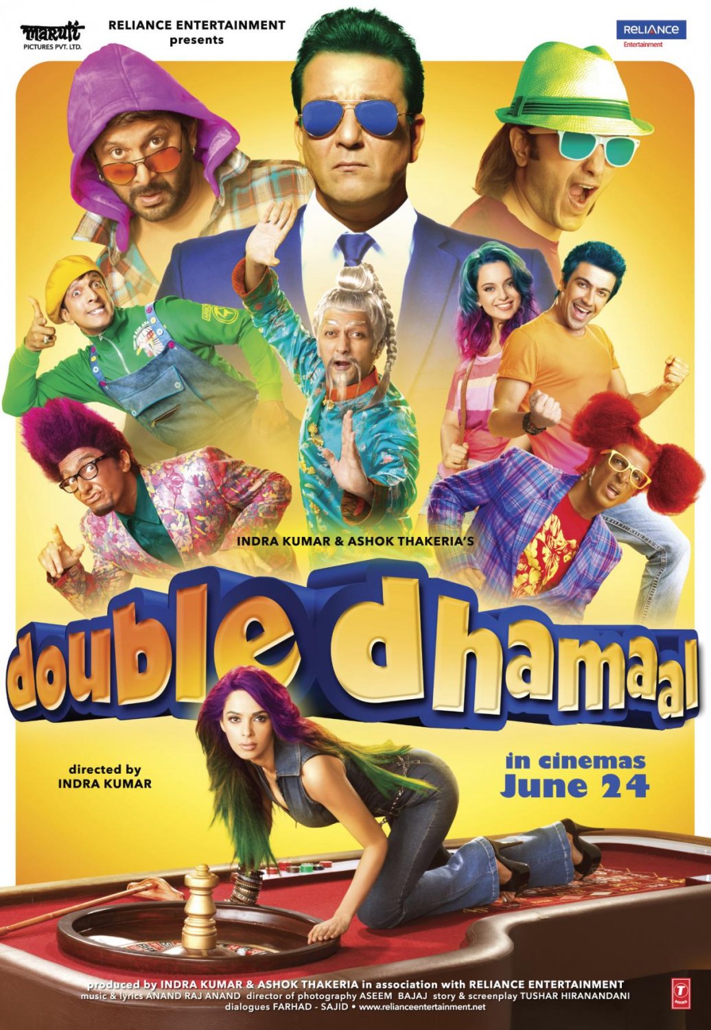 Extra Large Movie Poster Image for Double Dhamaal 