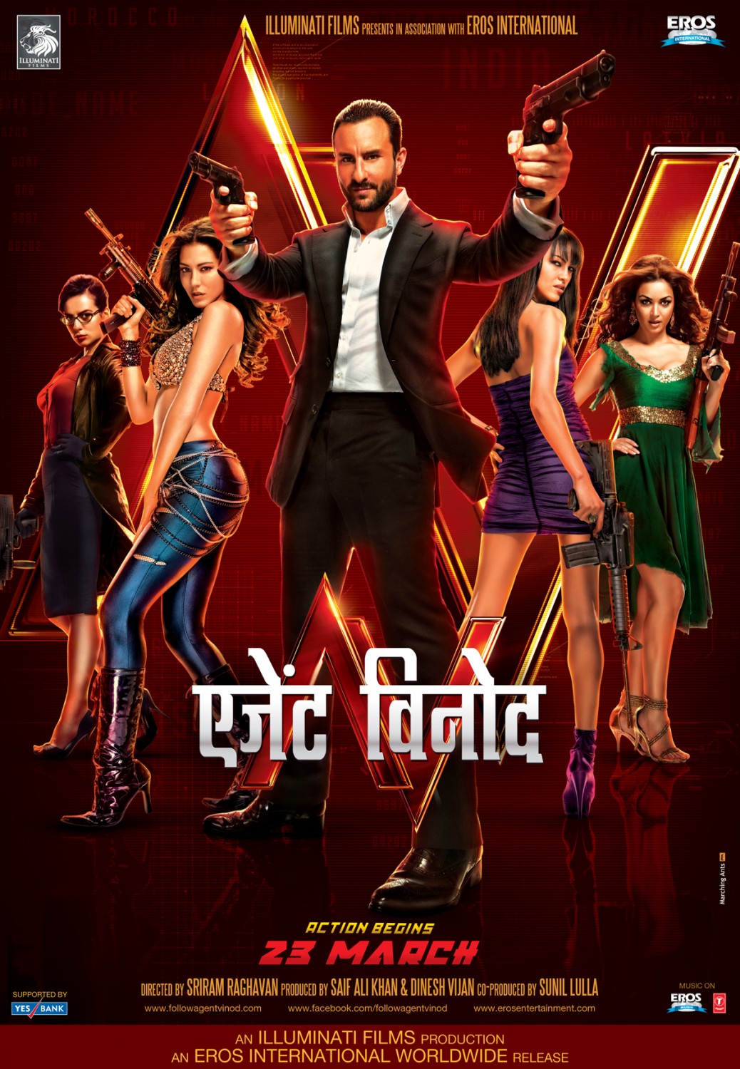 Extra Large Movie Poster Image for Agent Vinod (#8 of 9)