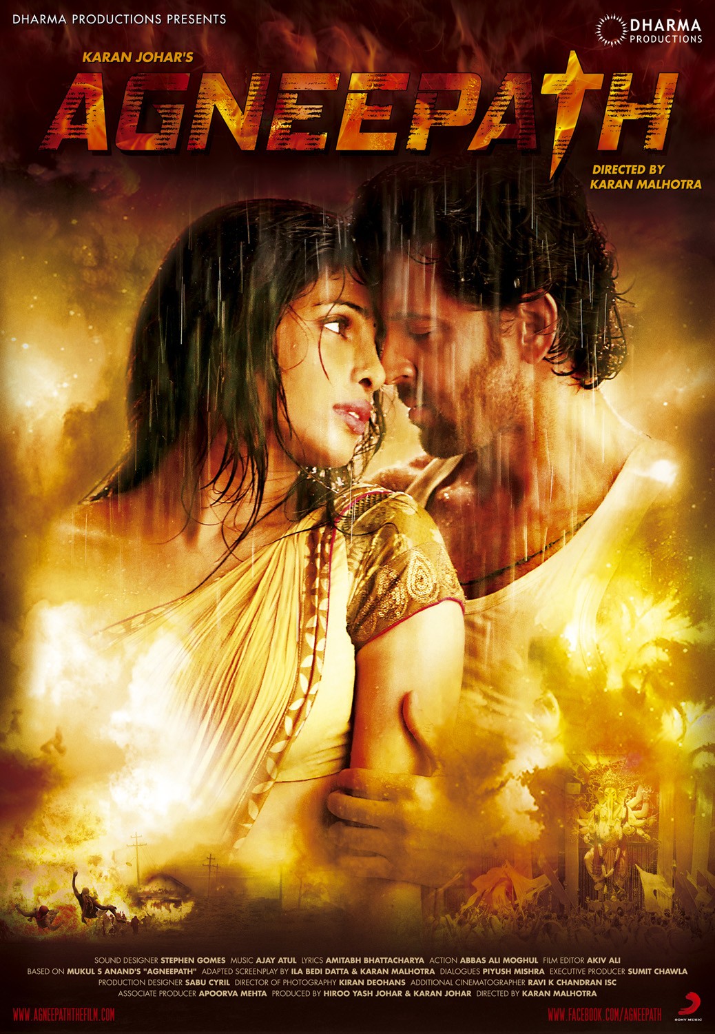 Extra Large Movie Poster Image for Agneepath (#1 of 6)