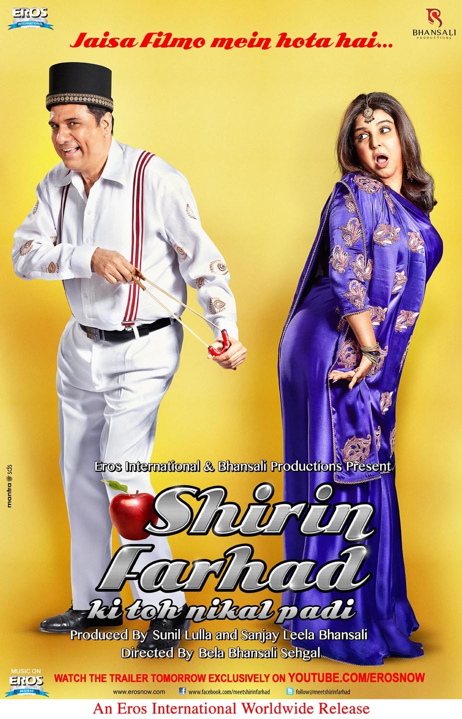 Extra Large Movie Poster Image for Shirin Farhad Ki Toh Nikal Padi (#2 of 3)