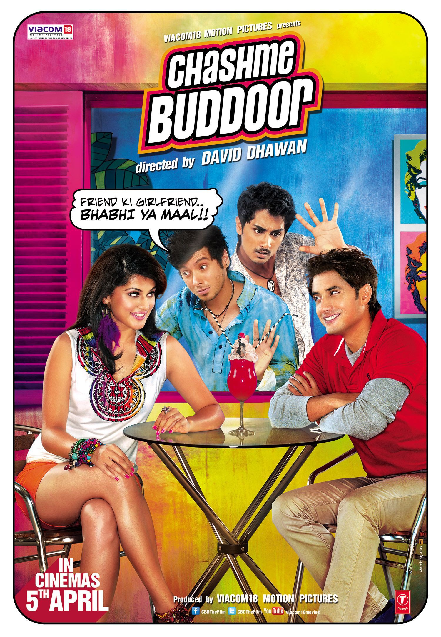 Mega Sized Movie Poster Image for Chashme Baddoor (#5 of 7)