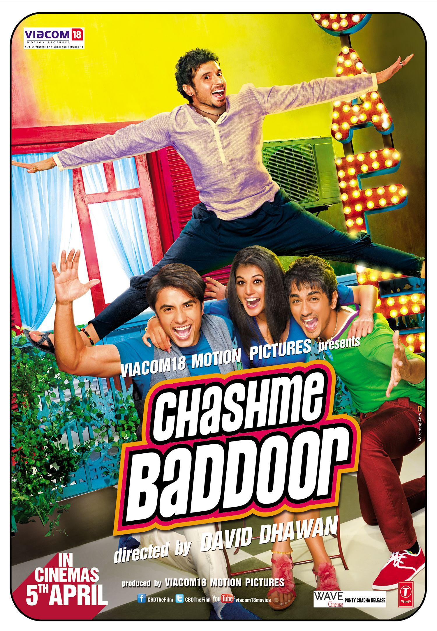 Mega Sized Movie Poster Image for Chashme Baddoor (#6 of 7)