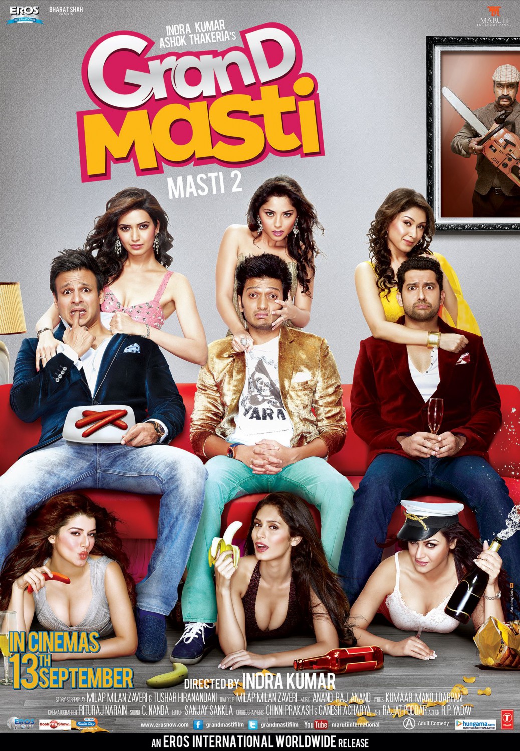 Extra Large Movie Poster Image for Grand Masti (#4 of 4)