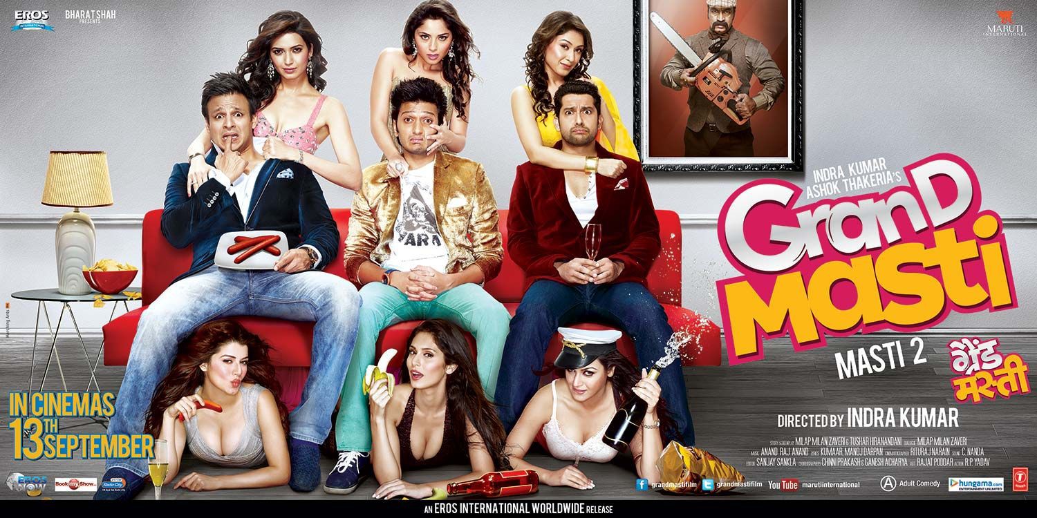 Extra Large Movie Poster Image for Grand Masti (#1 of 4)