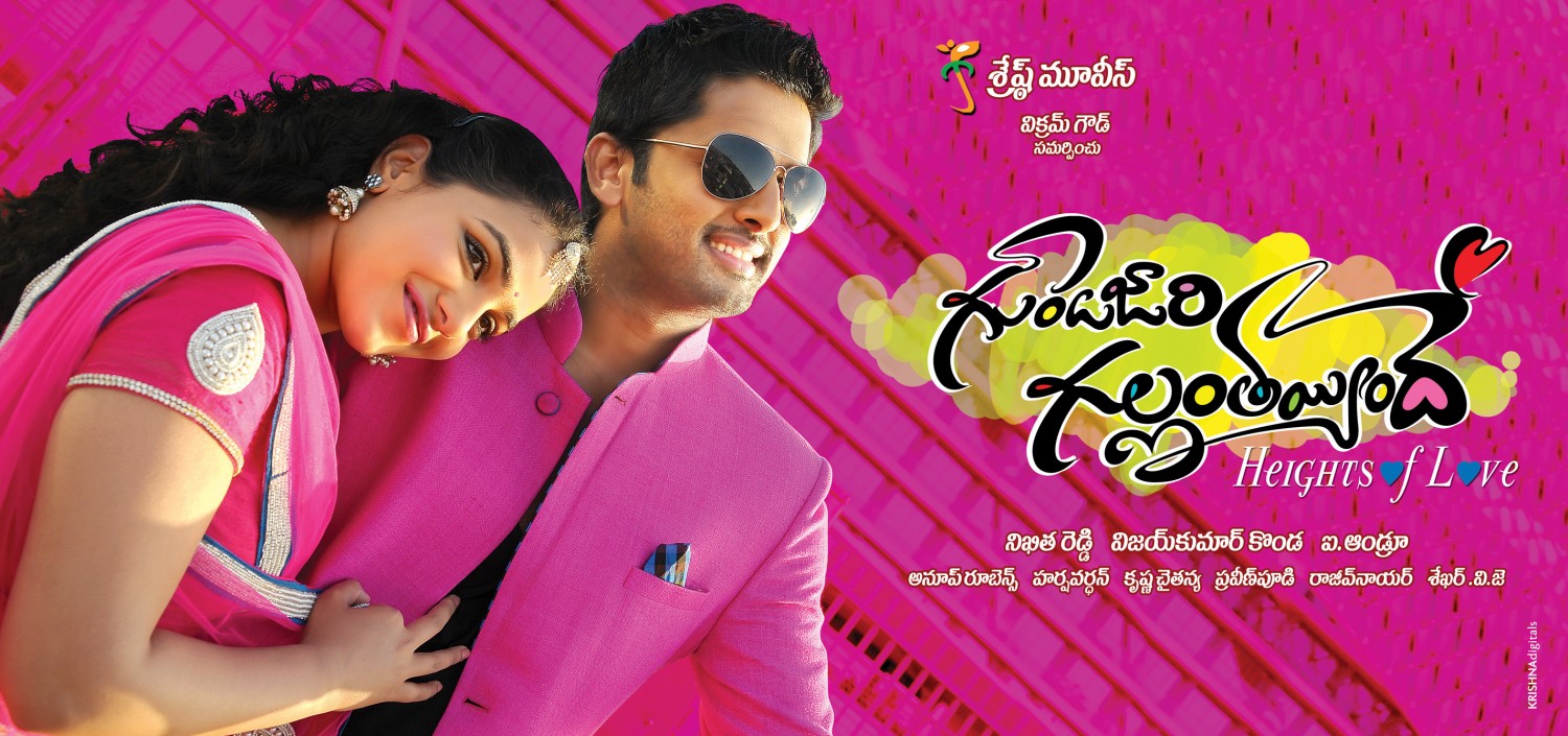 Extra Large Movie Poster Image for Gunde Jaari Gallanthayyinde (#11 of 11)