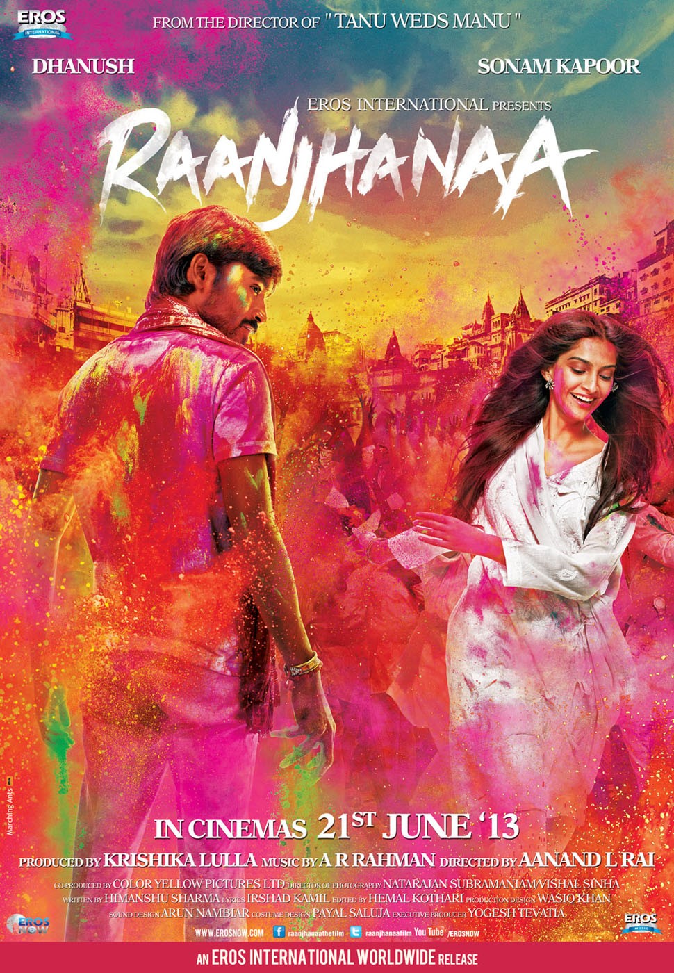 Extra Large Movie Poster Image for Raanjhanaa (#2 of 4)