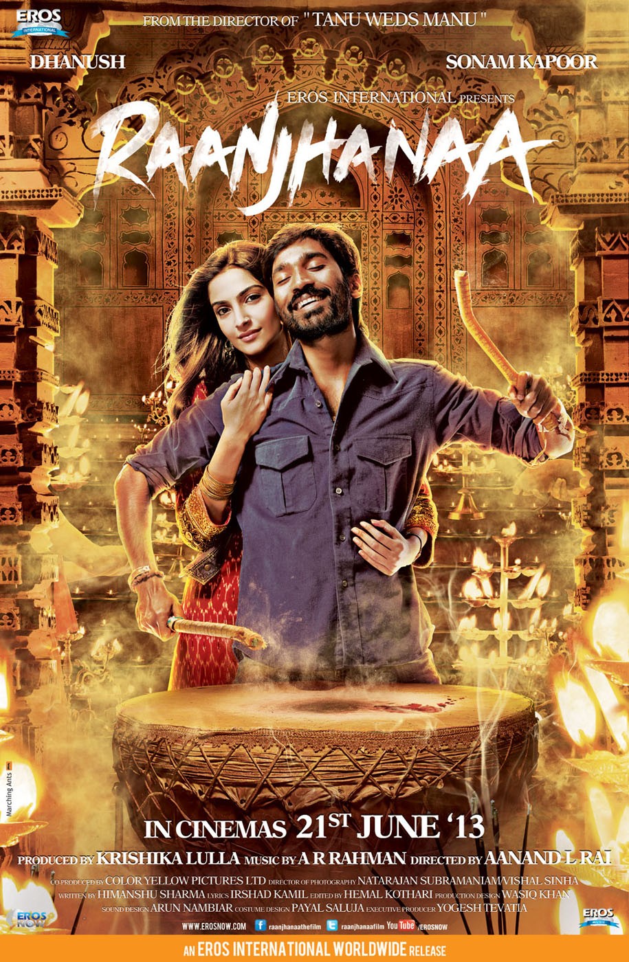 Extra Large Movie Poster Image for Raanjhanaa (#3 of 4)