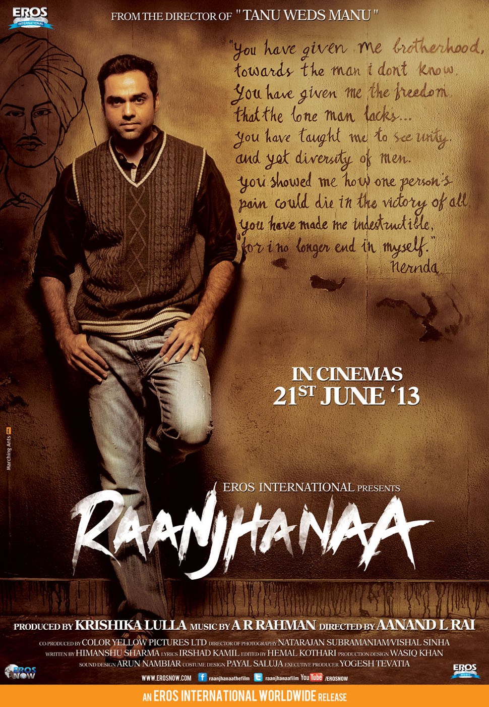 Extra Large Movie Poster Image for Raanjhanaa (#1 of 4)