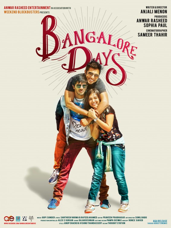 Bangalore Days Movie Poster
