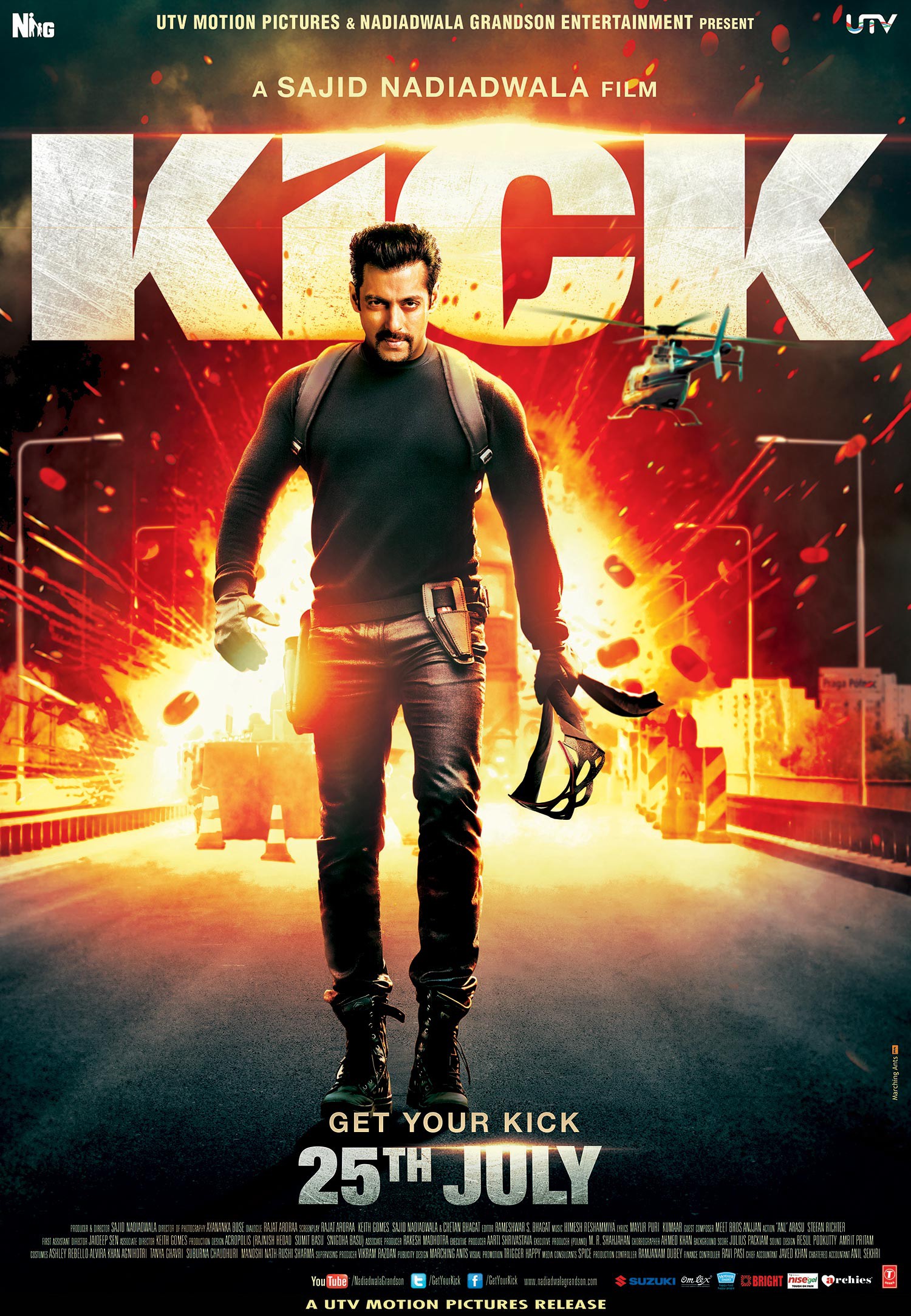 Mega Sized Movie Poster Image for Kick (#5 of 12)