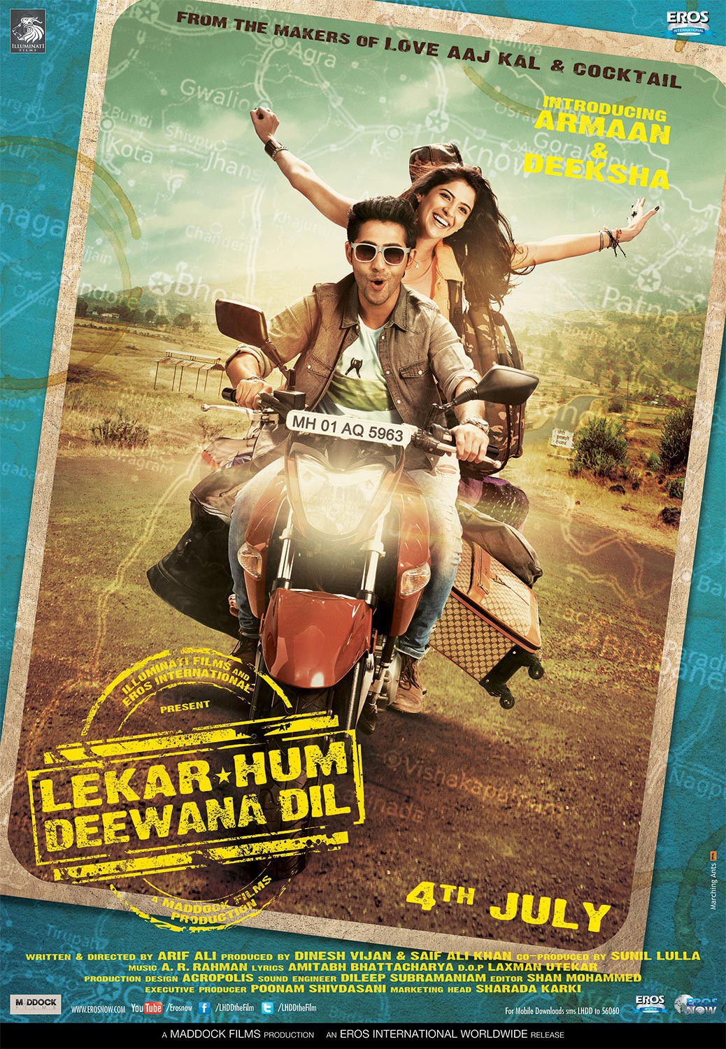 Extra Large Movie Poster Image for Lekar Hum Deewana Dil (#1 of 7)
