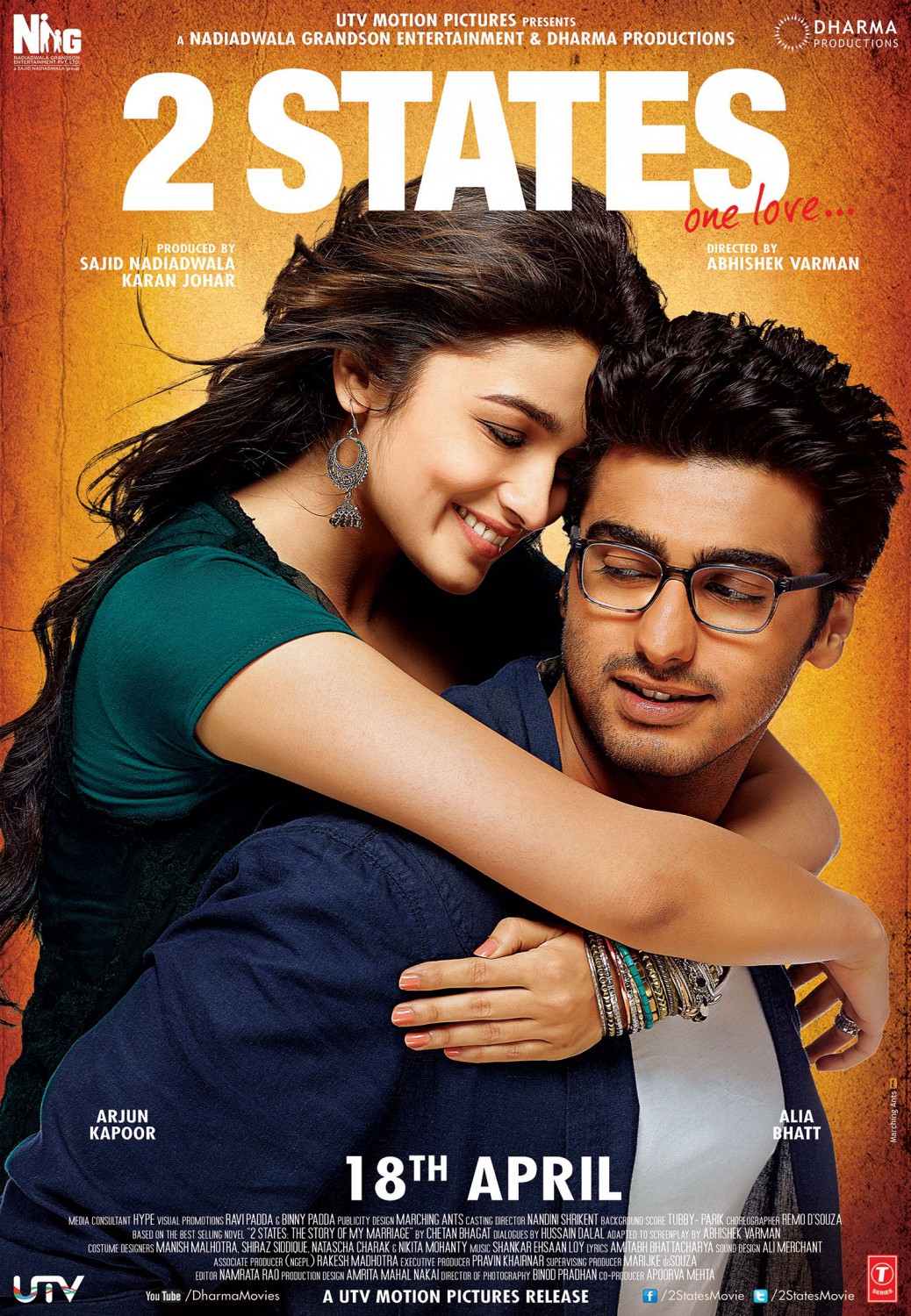 Extra Large Movie Poster Image for 2 States (#5 of 8)