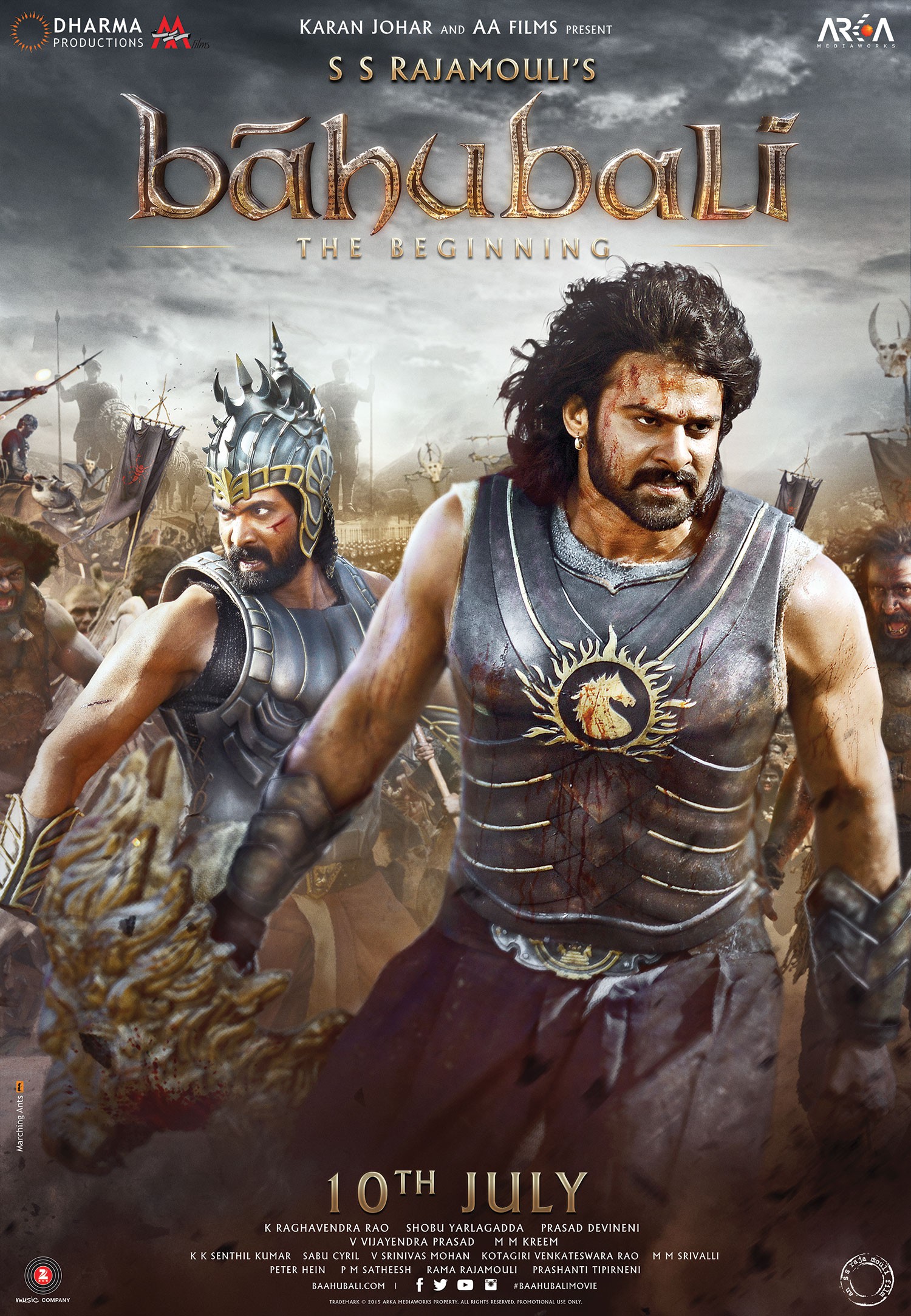 Mega Sized Movie Poster Image for Bahubali: The Beginning (#2 of 11)