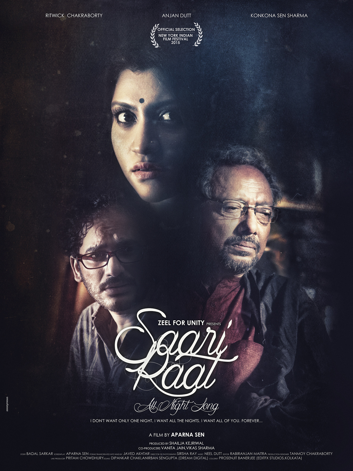 Mega Sized Movie Poster Image for Saari Raat (#1 of 2)