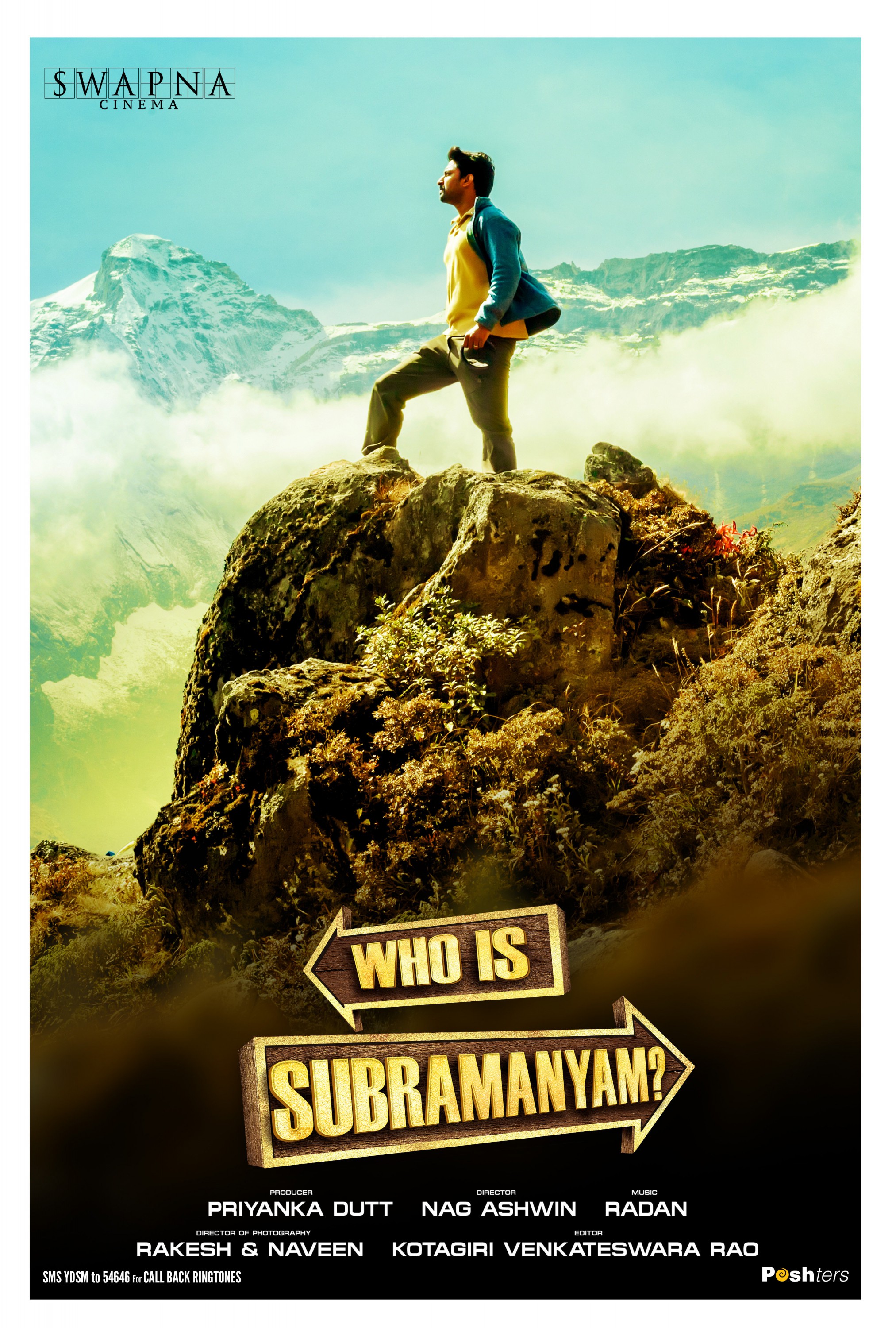 Mega Sized Movie Poster Image for Yevade Subramanyam 