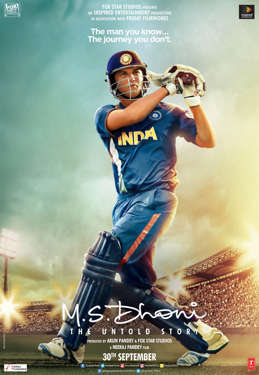 Extra Large Movie Poster Image for M.S. Dhoni: The Untold Story (#2 of 8)