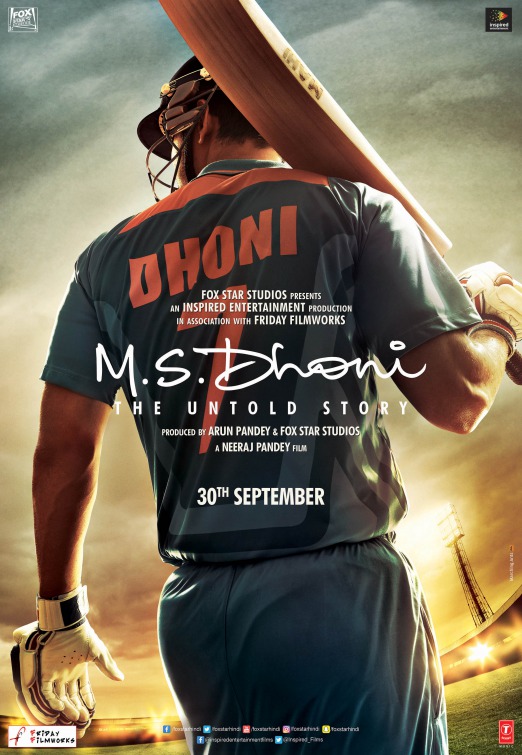 M.S. Dhoni: The Untold Story Movie Poster