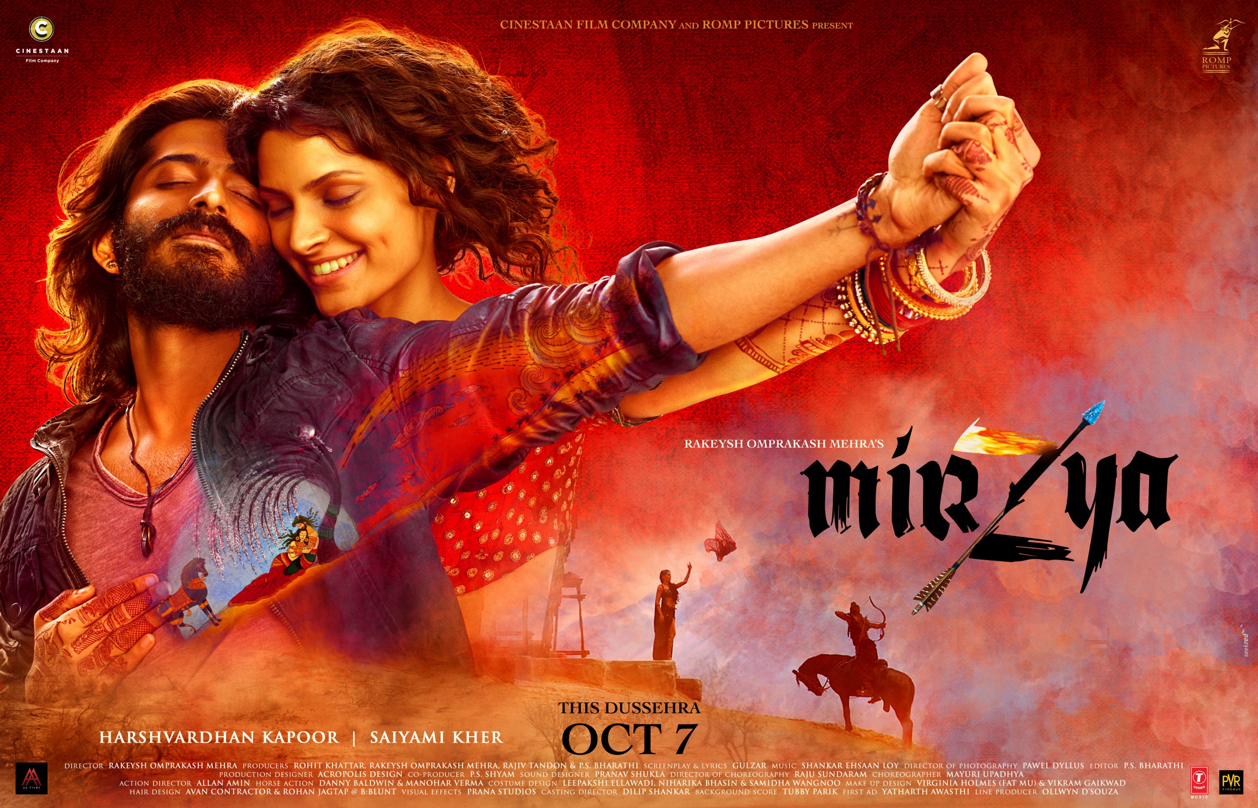 Mega Sized Movie Poster Image for Mirzya (#2 of 3)