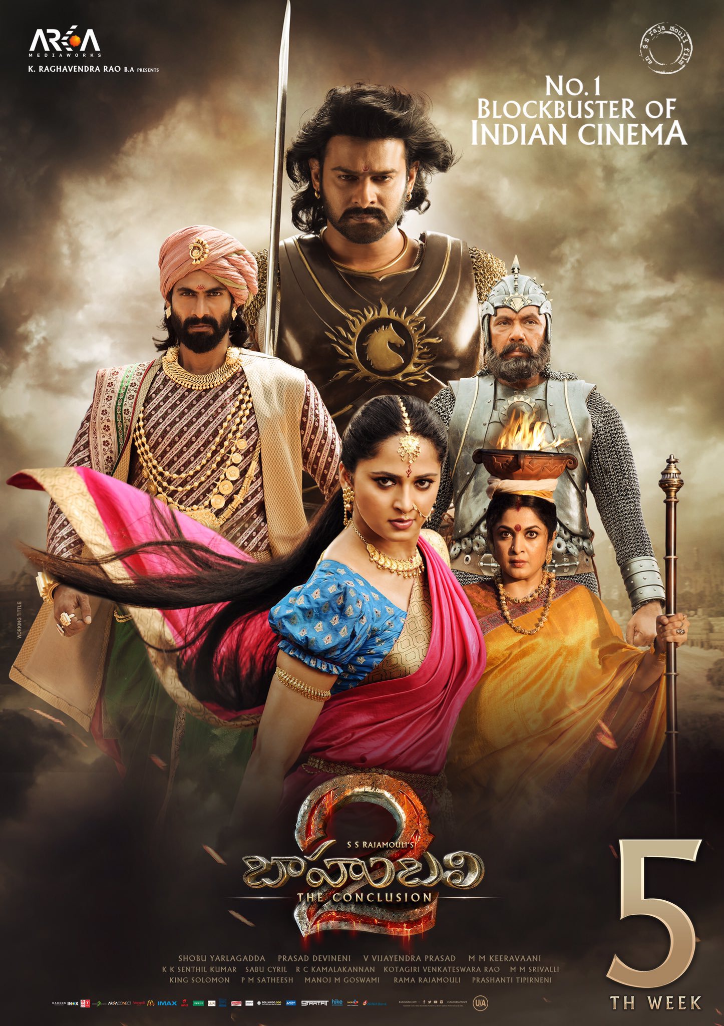 Mega Sized Movie Poster Image for Baahubali 2: The Conclusion (#5 of 12)