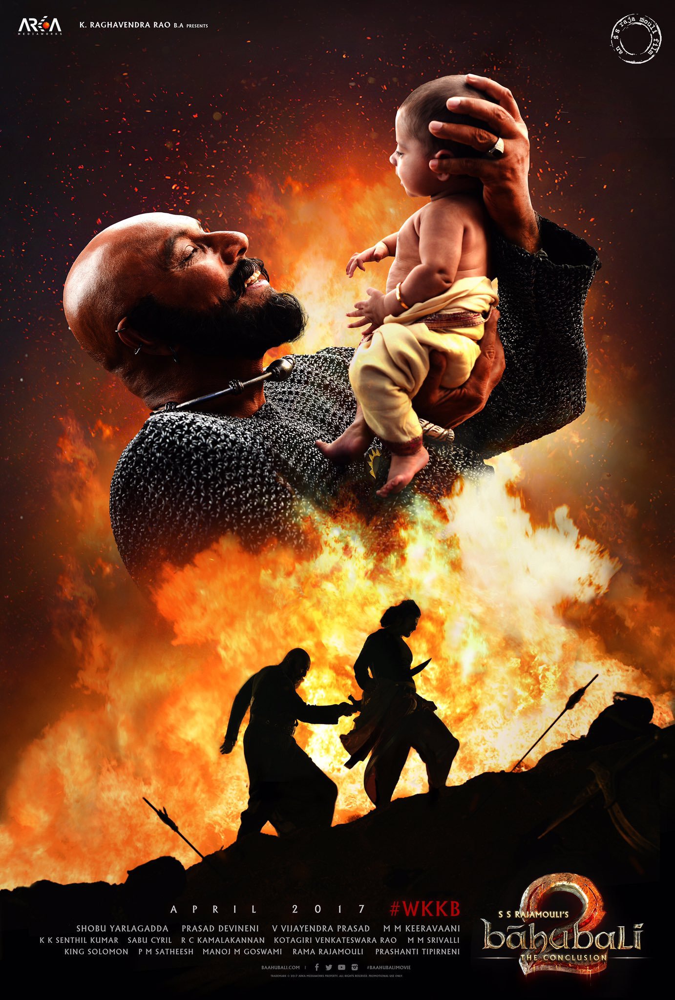 Mega Sized Movie Poster Image for Baahubali 2: The Conclusion (#6 of 12)