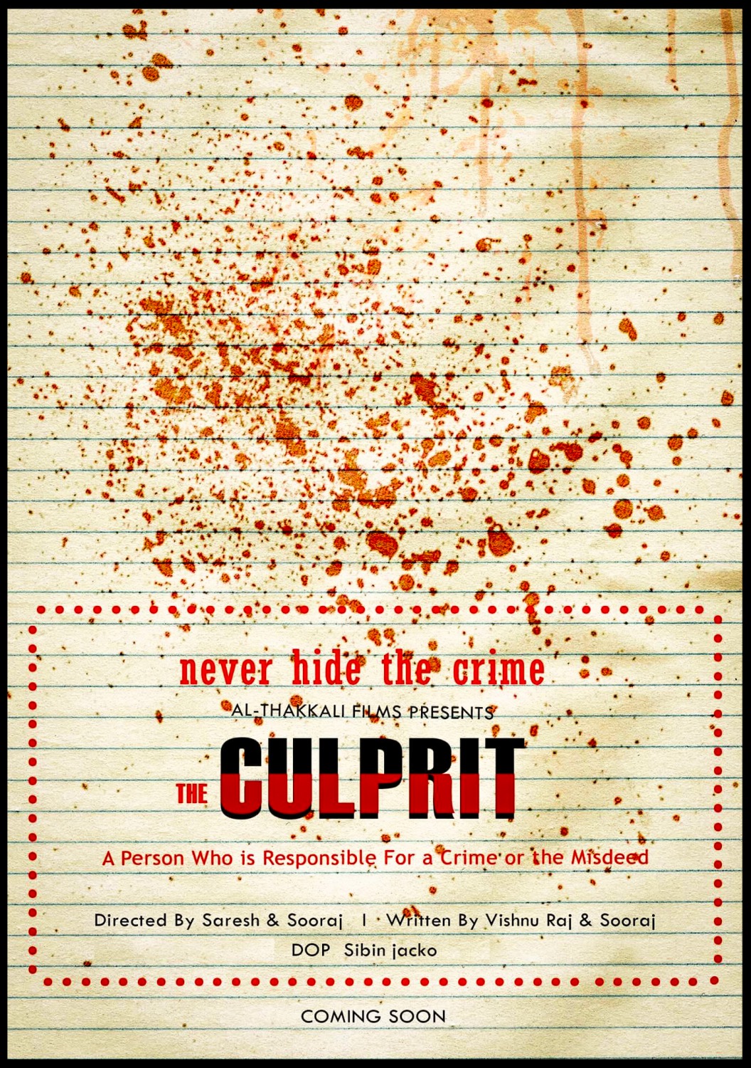 Extra Large Movie Poster Image for The Culprit (#1 of 2)