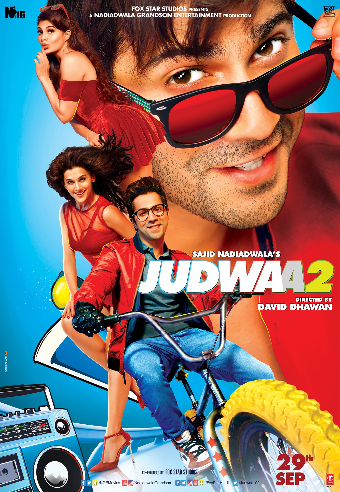 Mega Sized Movie Poster Image for Judwaa 2 (#2 of 4)