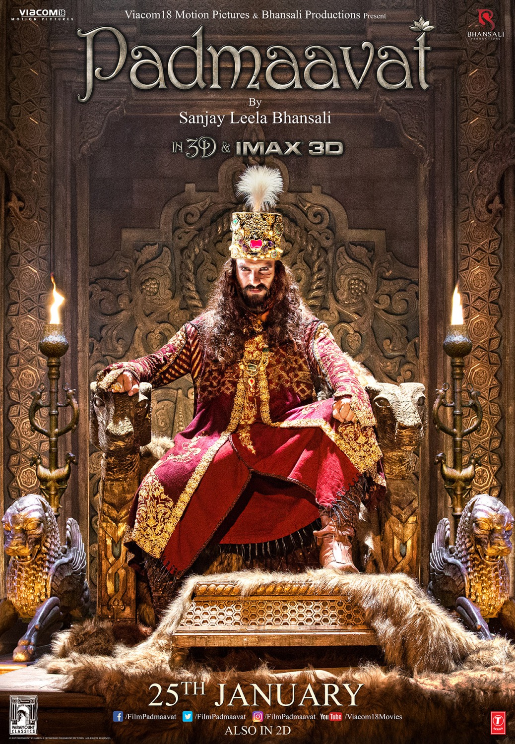 Extra Large Movie Poster Image for Padmavati (#8 of 9)