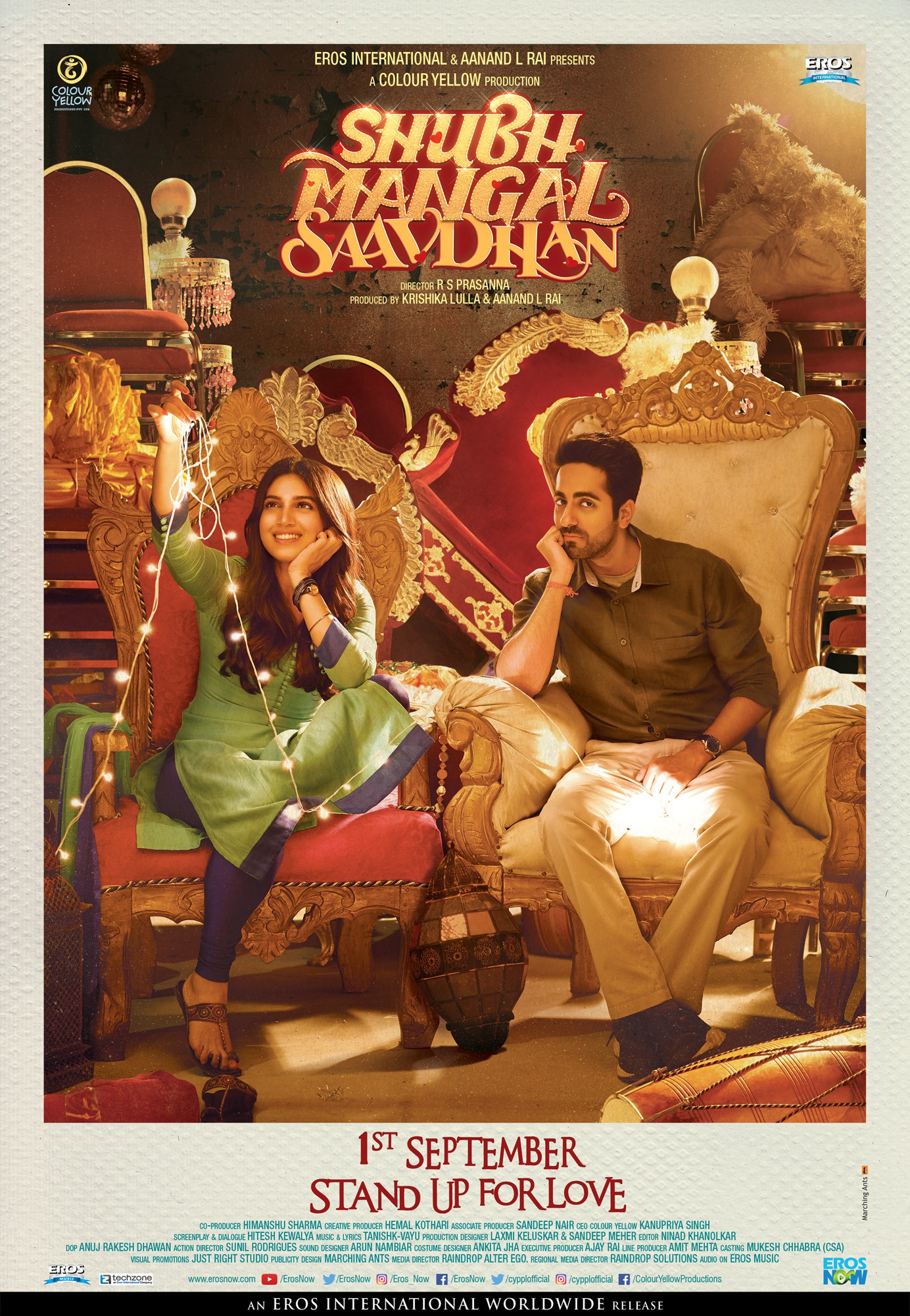 Mega Sized Movie Poster Image for Shubh Mangal Saavdhan (#2 of 5)