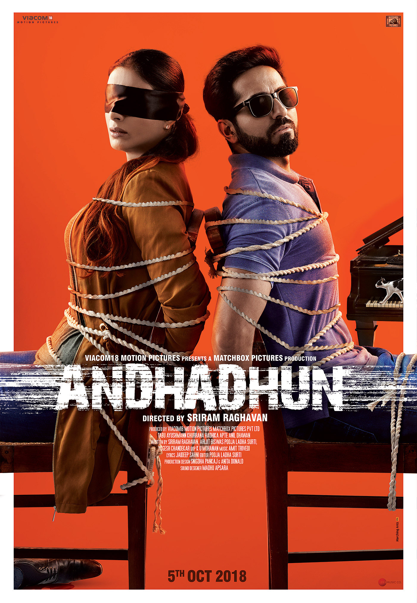 Mega Sized Movie Poster Image for Andhadhun (#2 of 4)