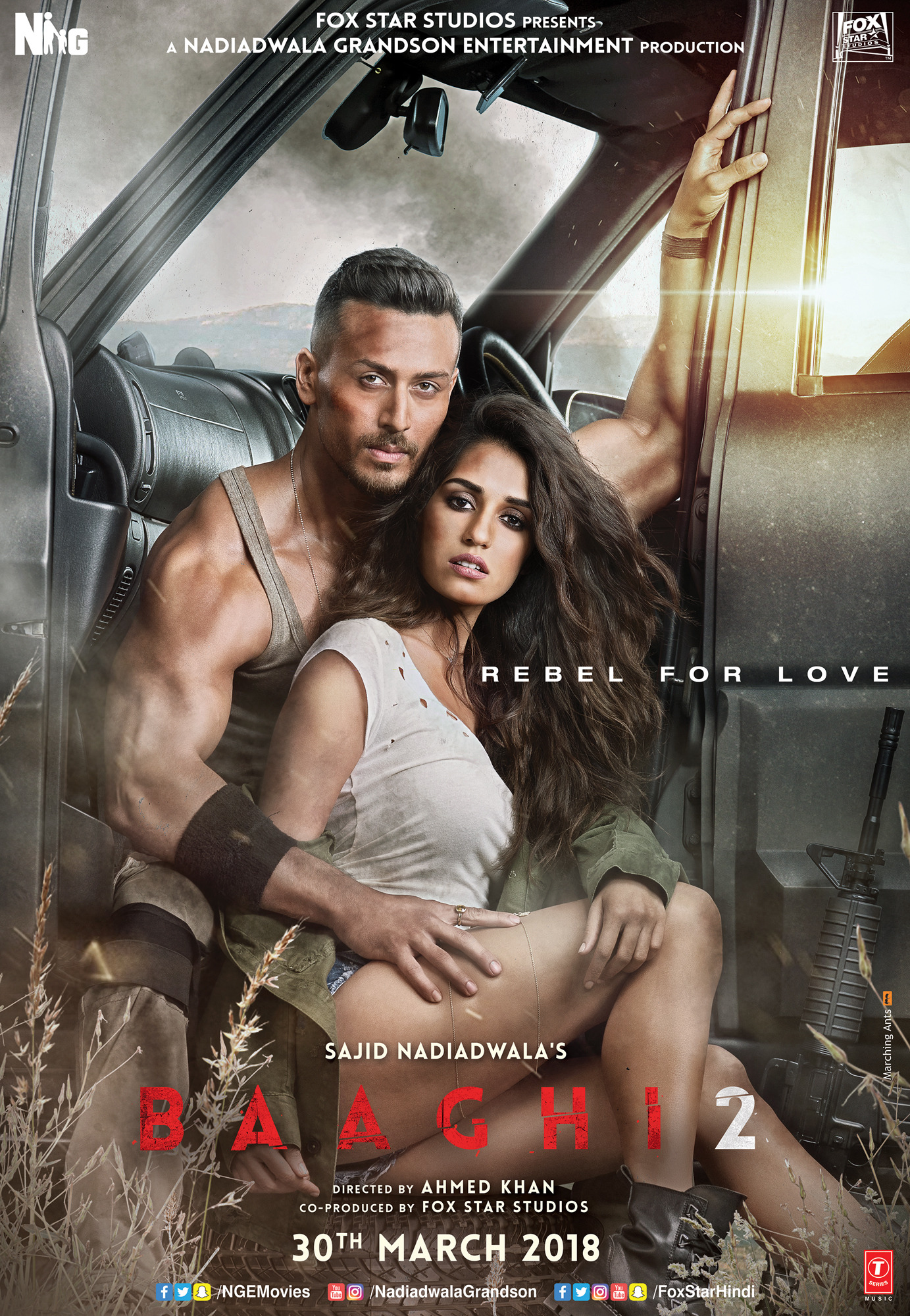 Mega Sized Movie Poster Image for Baaghi 2 (#5 of 6)