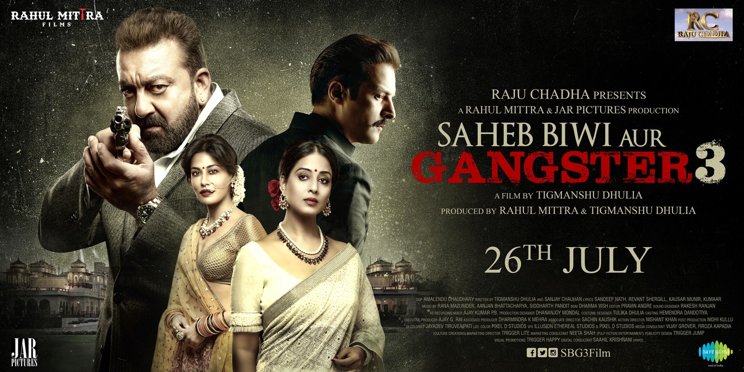 Extra Large Movie Poster Image for Saheb Biwi Aur Gangster 3 (#3 of 4)