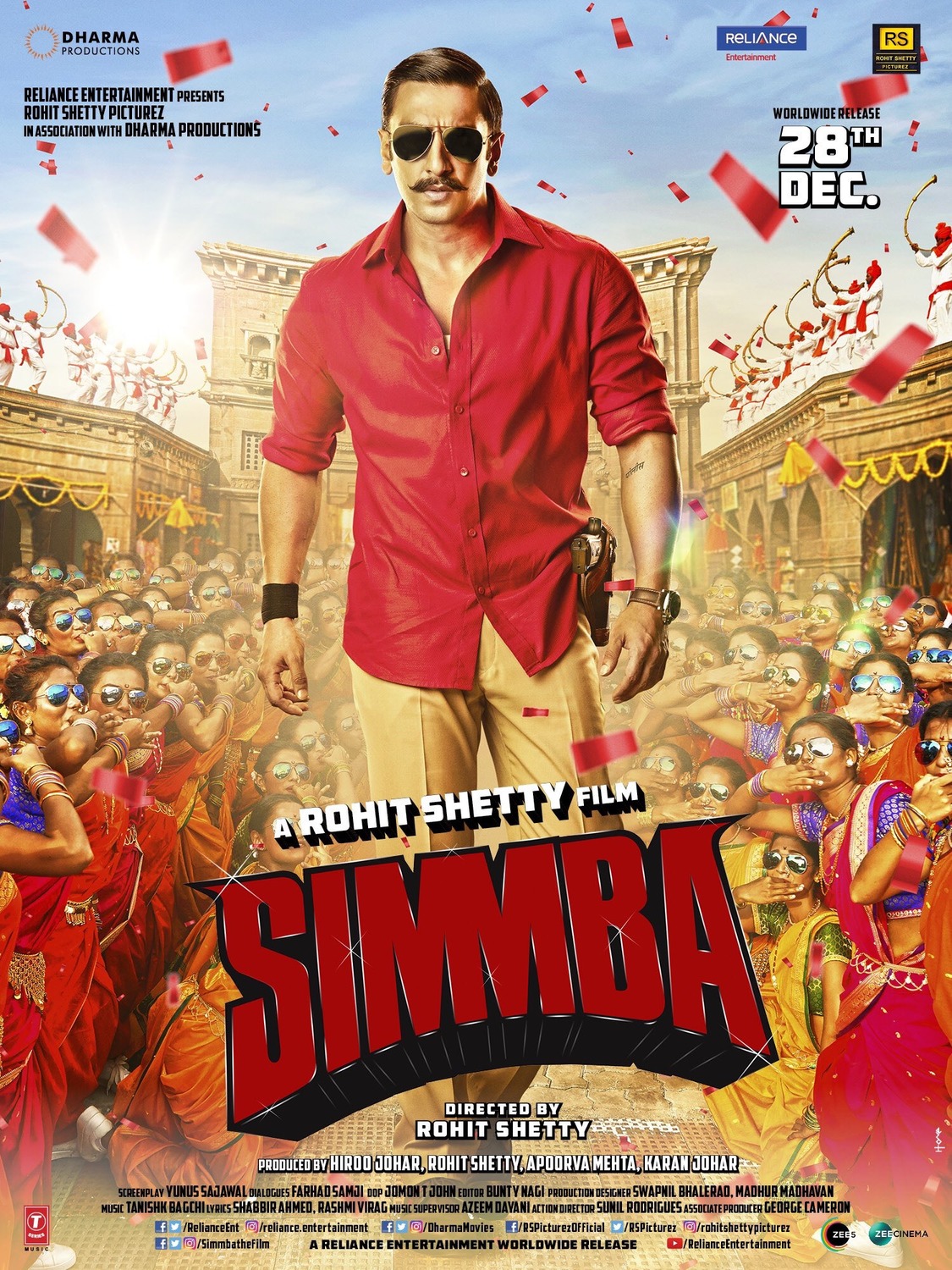 Extra Large Movie Poster Image for Simmba (#3 of 7)