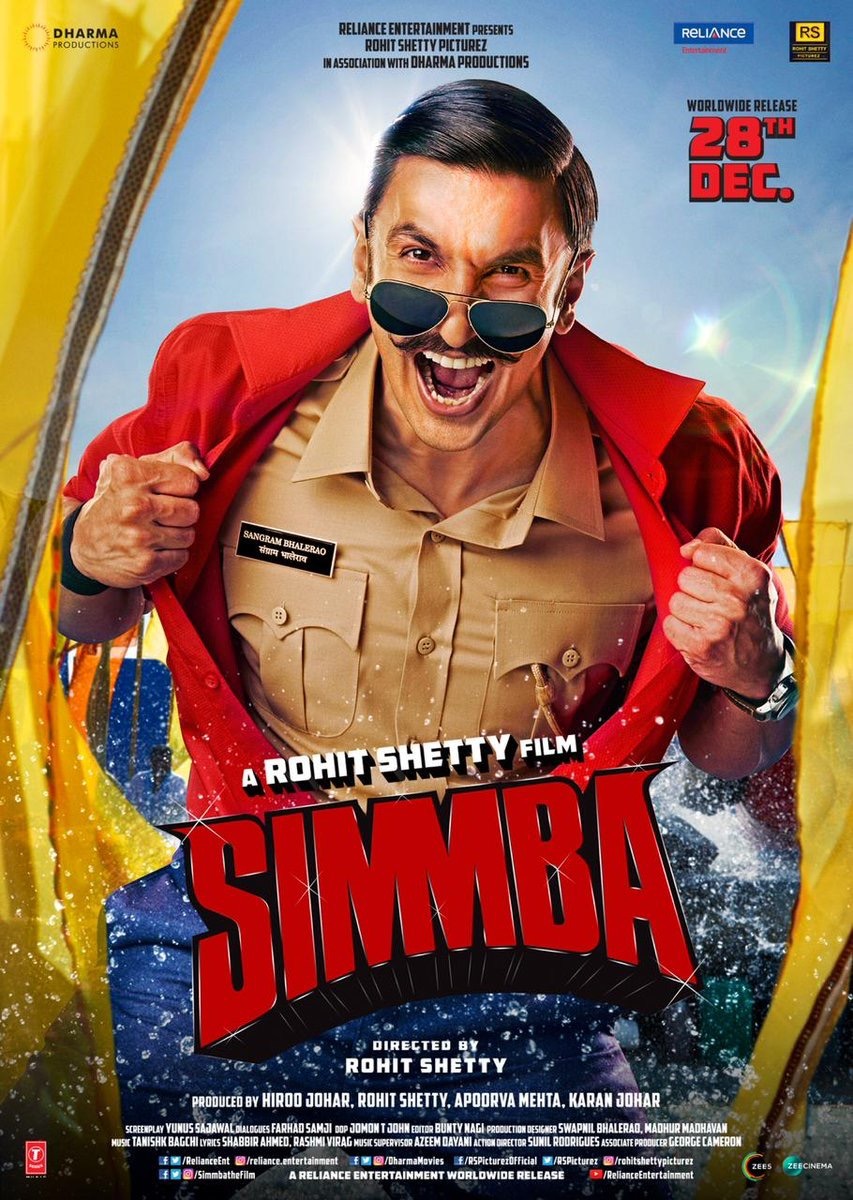 Extra Large Movie Poster Image for Simmba (#5 of 7)